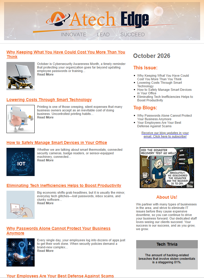October 2026 Newsletter