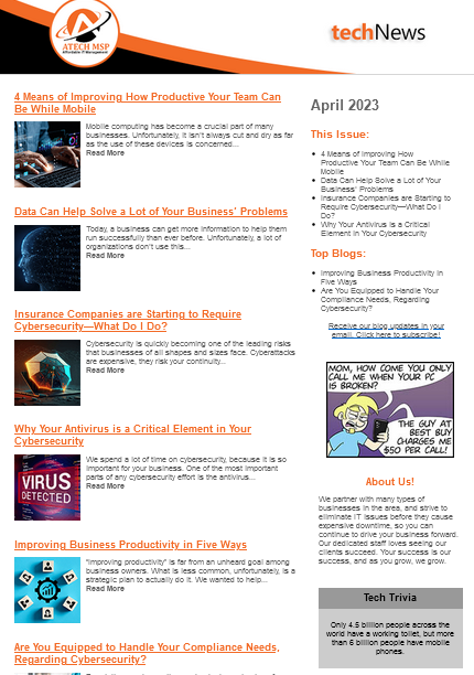 April 2023 Newsletter