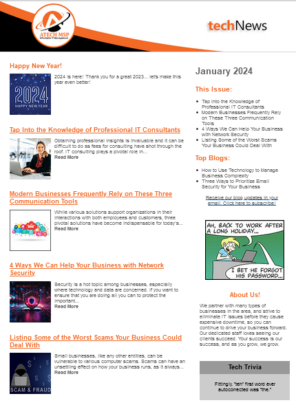 January 2024 Newsletter