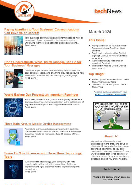 March 2024 Newsletter