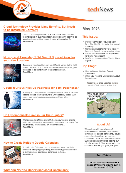 May 2023 Newsletter