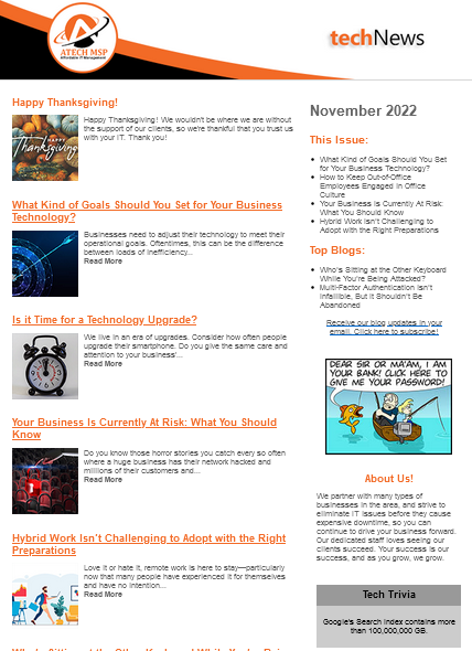 November 2022 Newsletter