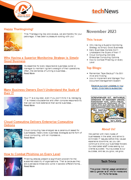 November 2023 Newsletter