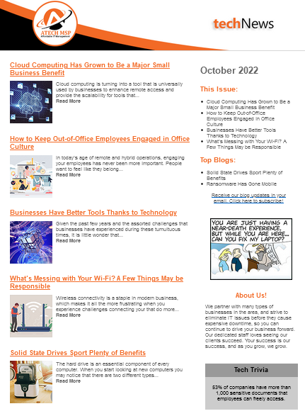 October 2022 Newsletter