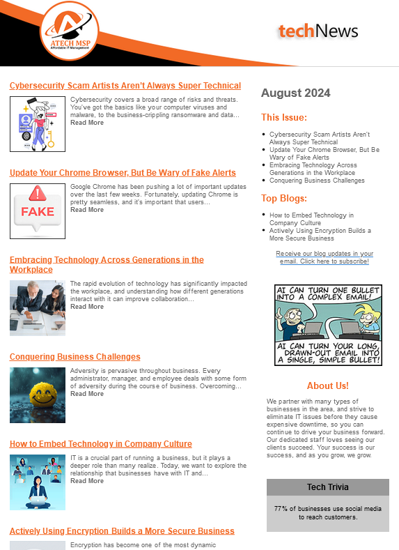 August 2024 Newsletter