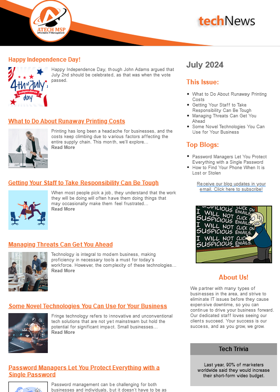 July 2024 Newsletter