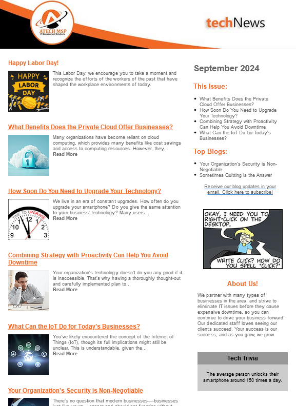 September 2024 Newsletter